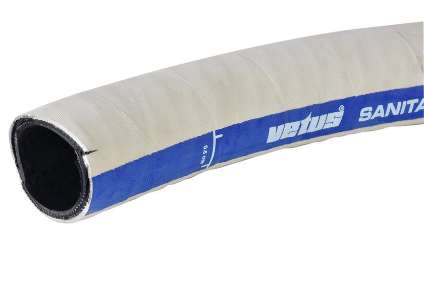 Sanitärschlauch 38 x 49mm weiss geruchsdicht