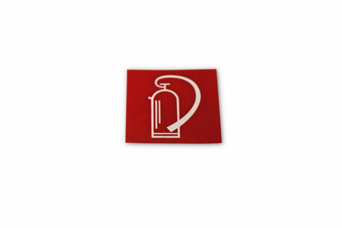 Aufkleber "Symbol Feuerlöscher" 25 x 25mm
