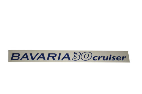 Aufkleber "BAVARIA 30 Cruiser" 1-fürbig blau