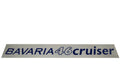 Aufkleber "BAVARIA 46 cruiser" 1-fürbig blau