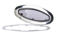 Edelstahl-Portlight 452x196 ellyptisch mit Tape
