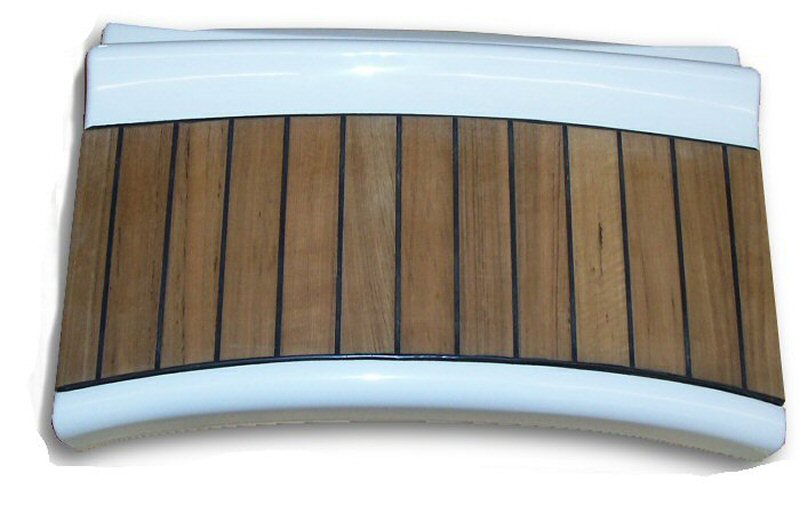 GFK-Steuermannsitz mit Teak