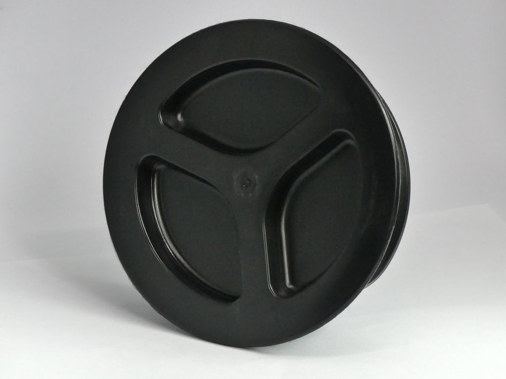 Inspektionsdeckel / rund / 148 mm / schwarz
